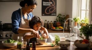 natural stomach worm treatment