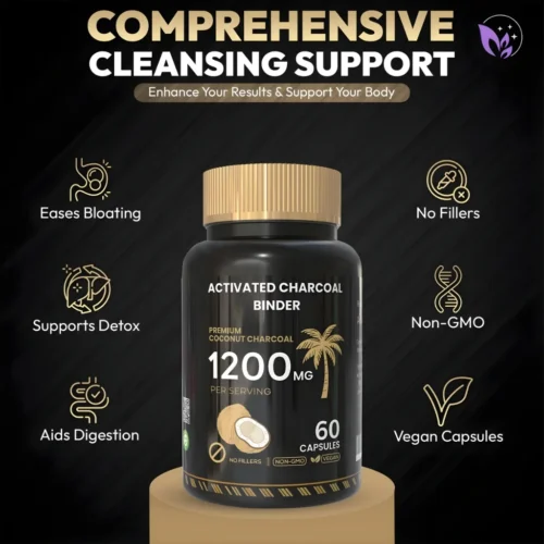 Best activated charcoal binder supplement for detox and gut health
